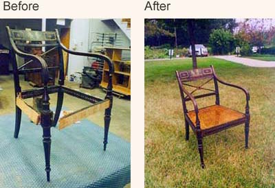 Furniture Restoration on Before   After Client Furniture Repair   Restoration Stories From Jean